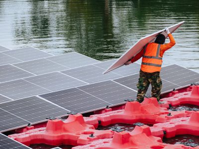 photovoltaïque : centrale flottante
